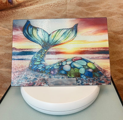 Mermaid Tail Glass Counter Saver