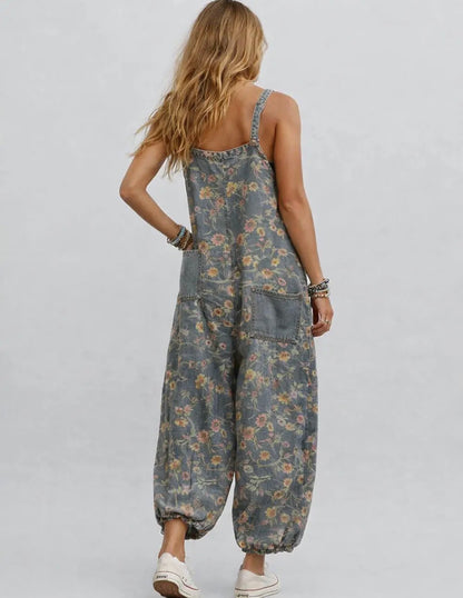 Tropical Hippie Boho Jumpsuit