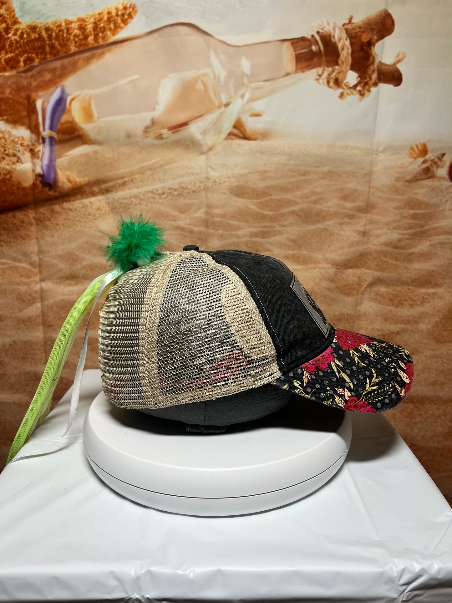 Salty Sweet Manatee Leather Patch Hat