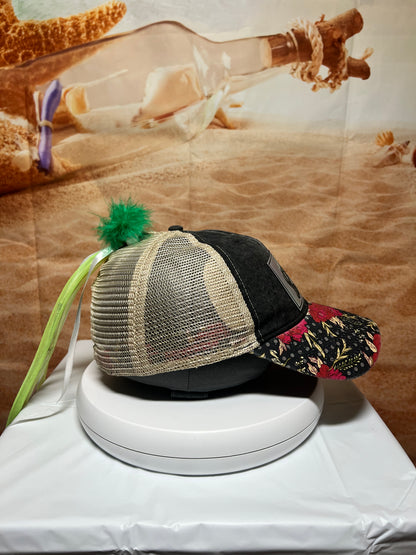 Salty Sweet Manatee Leather Patch Hat