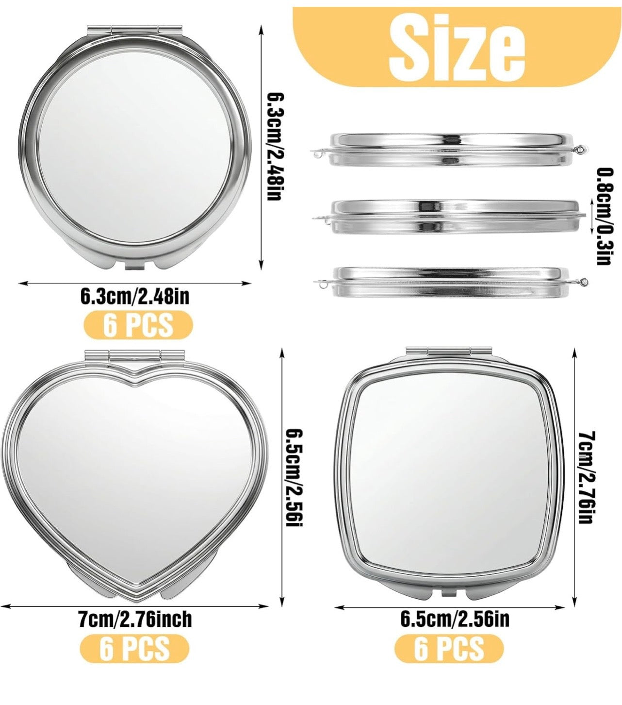 Pelican Love Compact Mirror