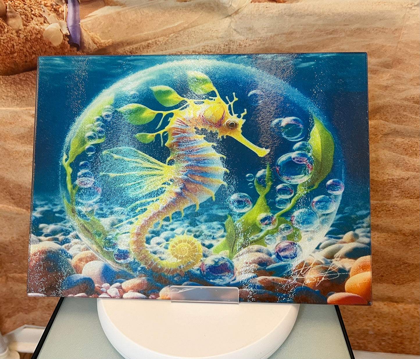 Seahorse Glass Counter Saver