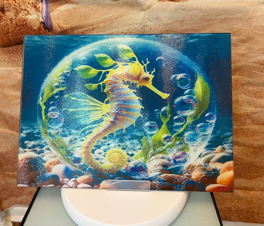 Seahorse Glass Counter Saver