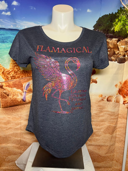 Holographic Flamingo T-Shirt