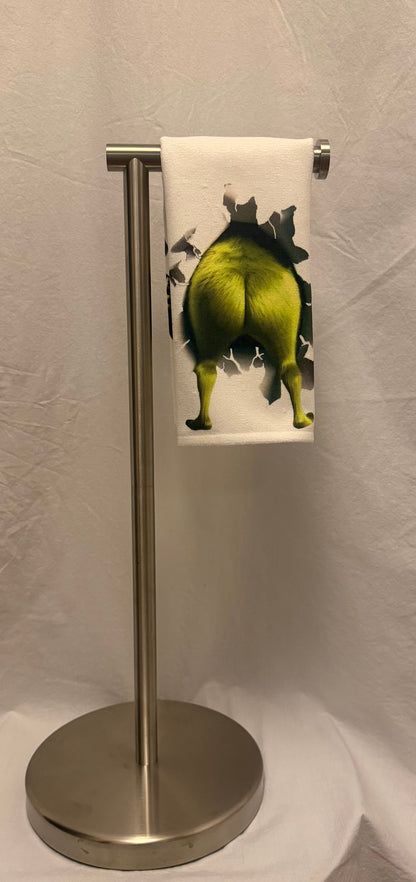 Mrs. Green Christmas hand towel