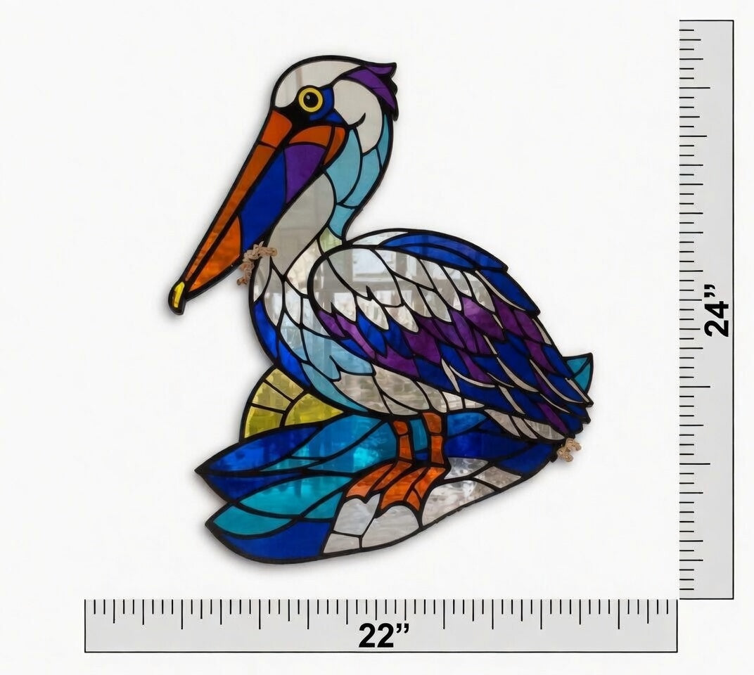 24”x22” Pelican Mirrored Acylic