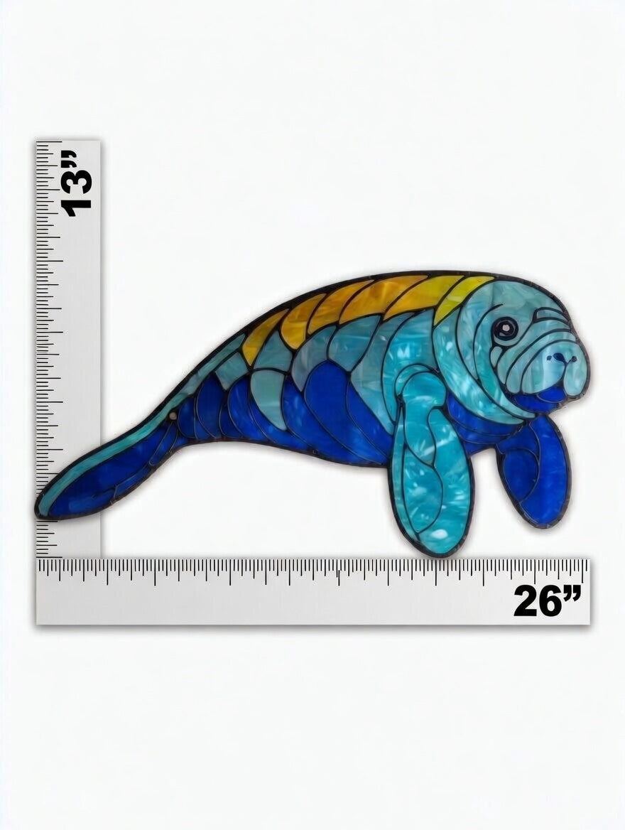 26”x13” Manatee Mirrored Acrylic