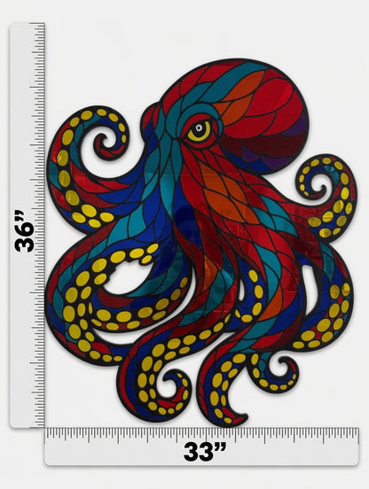 36”x33” Octopus Mirrored Acrylic