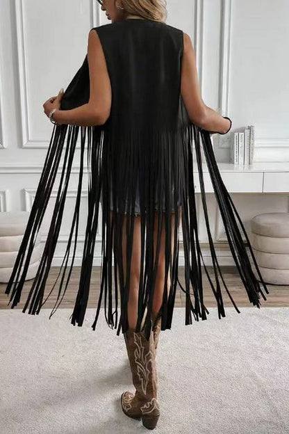 Bimini Sunset Fringe Vest Jacket