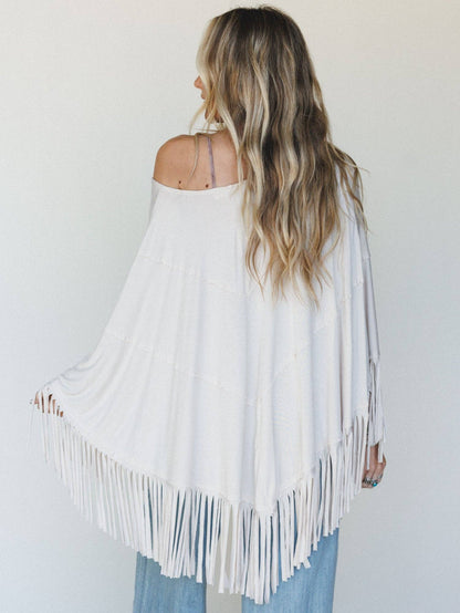 Beachtime Showstopper Fringe Poncho