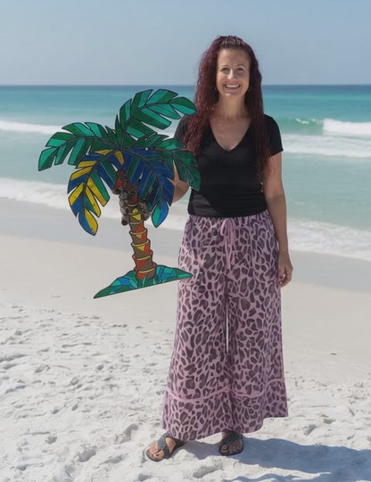 23”x19”’Palm Tree Mirrored Acrylic
