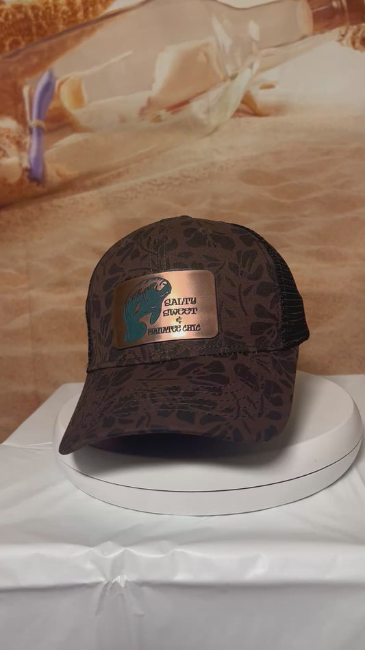 Salty Sweet Manatee Acrylic Patch Hat