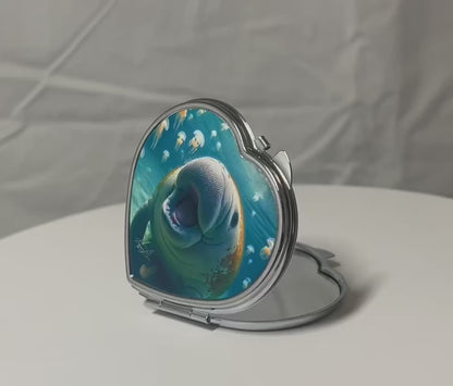 Smiling Manatee Compact Mirror