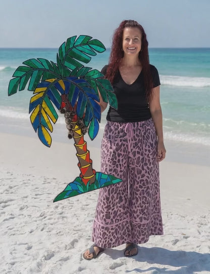 43”x35” Palm Tree Mirrored Acrylic