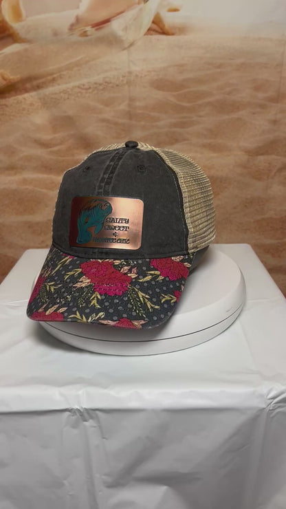 Salty Sweet Manatee Acrylic Patch Hat