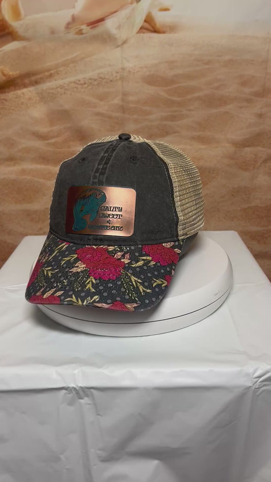 Salty Sweet Manatee Acrylic Patch Hat
