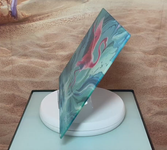 Flamingo Glass Counter Saver
