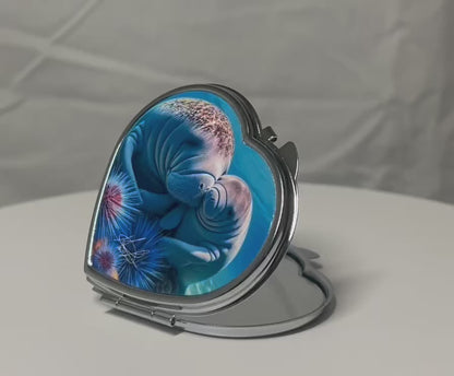 Mother Manatee Compact Mirror