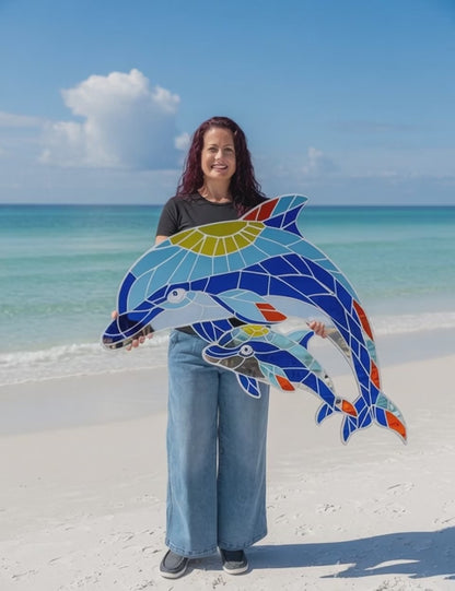 40”x32” Dolphin Mirrored Acrylic