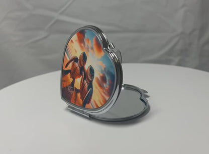 Sea Turtle Love Compact Mirror