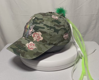 Flamingo Star Leather Patch Hat
