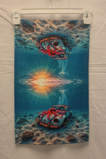 Octopus car Hand towel
