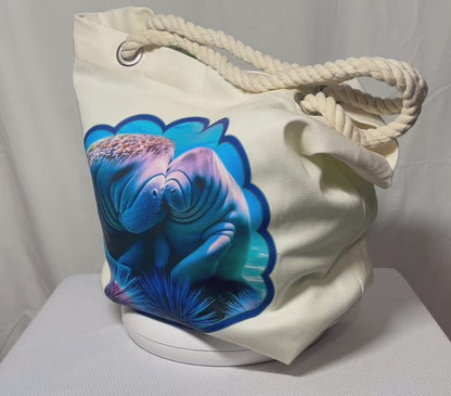 Mother Manatee Hand Bag