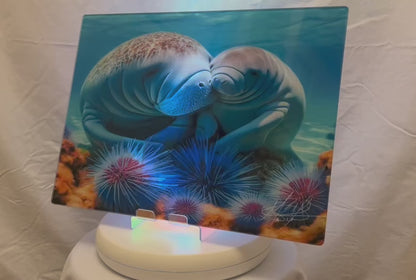 Mother Manatee Glass Counter Saver