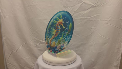 Seahorse Glass Counter Saver
