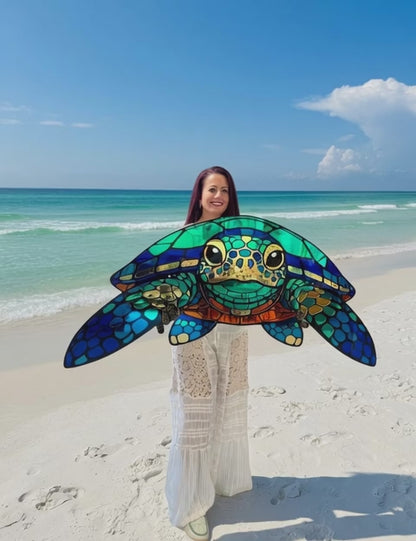 46”x22” Sea Turtle Mirrored Acrylic