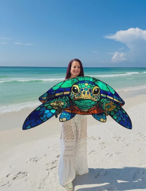 46”x22” Sea Turtle Mirrored Acrylic