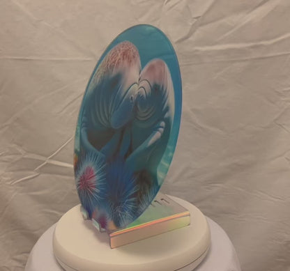 Mother Manatee Glass Counter Saver