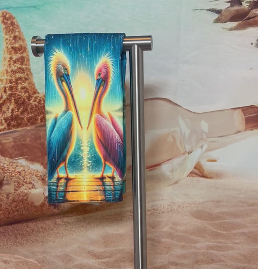Pelican Decorative Hand Towel