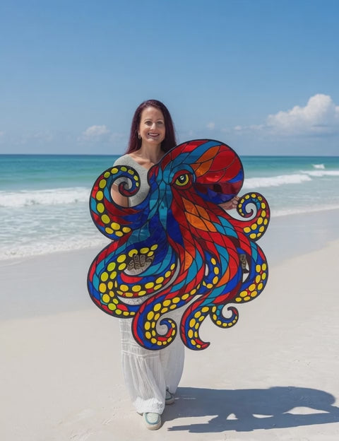 36”x33” Octopus Mirrored Acrylic