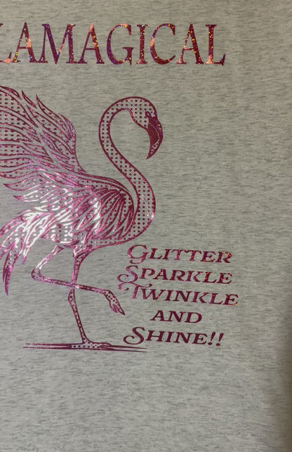 Holographic Flamingo T-Shirt