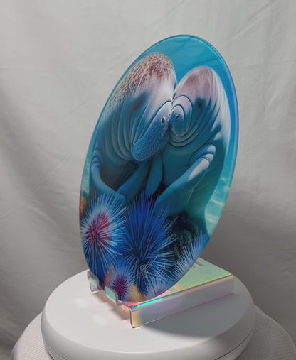 Mother Manatee Glass Counter Saver