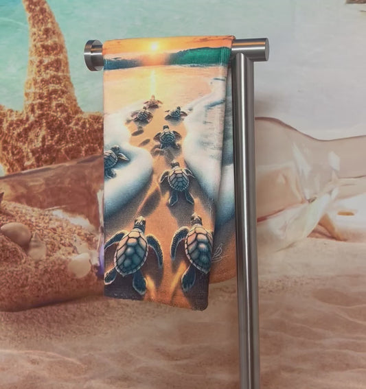 Baby Sea Turtle Decorative Hand Towel