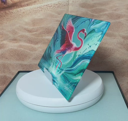 Flamingo Glass Counter Saver